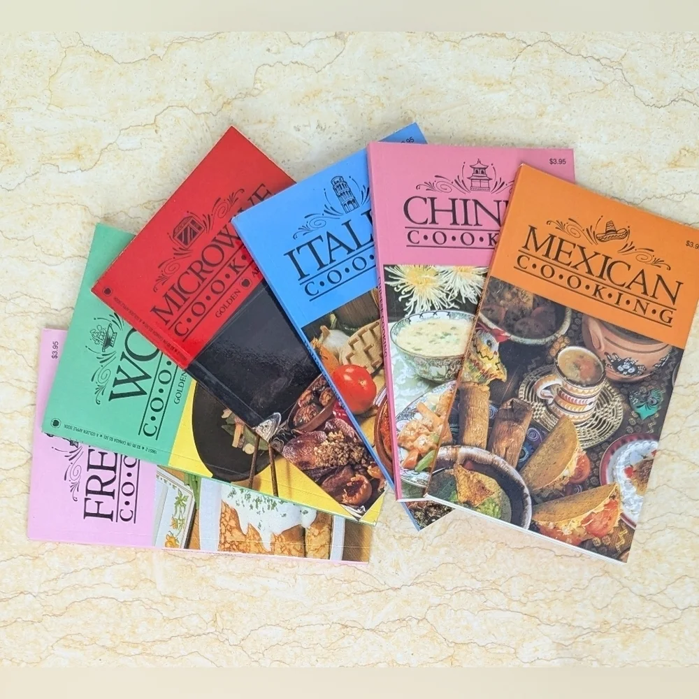 Vintage Golden Apple International Recipe Cookbooks Bundle Lot Of 6